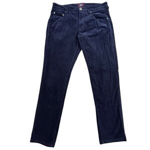Untuckit Corduroy Pants Mens 32x32 Navy Blue Straight Fit Christow Pant Preppy